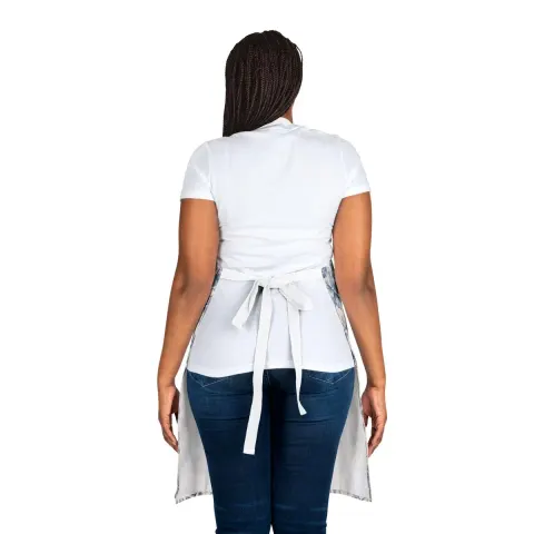 Blue Toile Cottage Pattern Apron, view 2