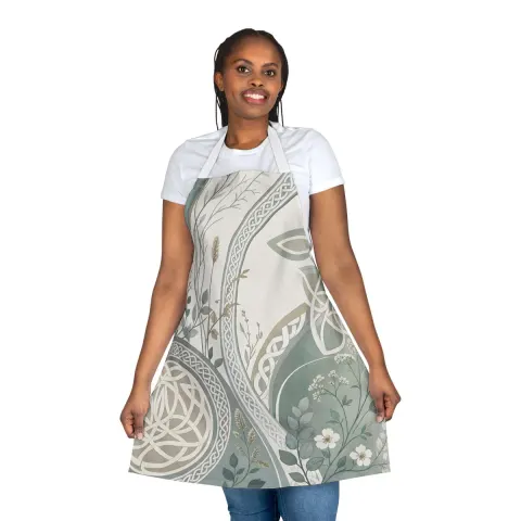Celtic Floral Mandala Apron