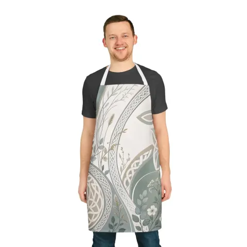 Celtic Floral Mandala Apron, view 3