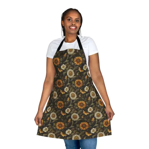 Old World Style Sunflowers Apron, view 3
