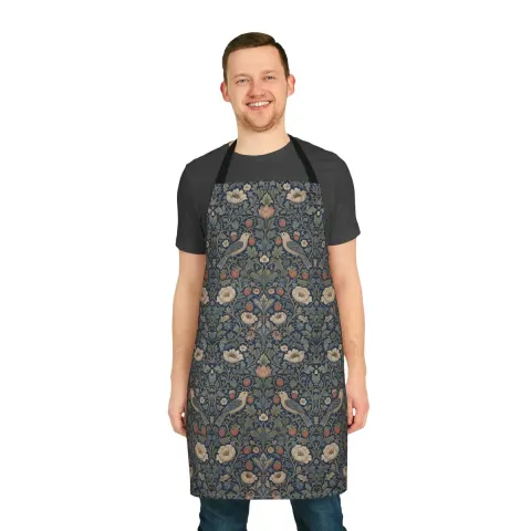 Vintage Floral Damask Apron, view 2