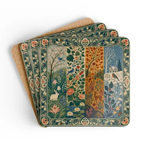 Seasons Floral Woodland coaster