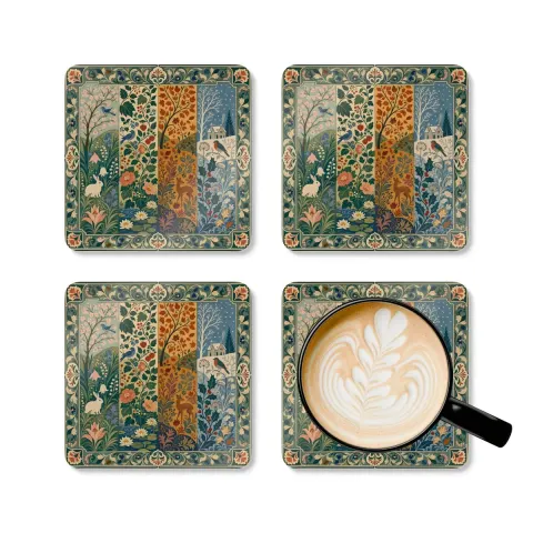 Seasons Floral Woodland coaster, view 2