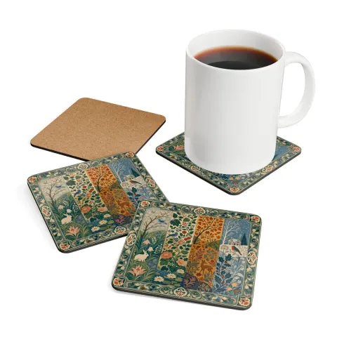 Seasons Floral Woodland coaster, view 3