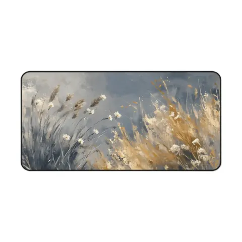 Abstract Wildflowers in Blue Gray Counter Mat, view 3