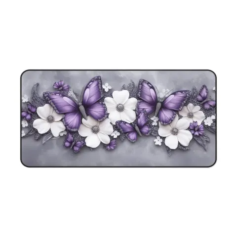 Purple Butterfly Coffee Bar Mat, view 3