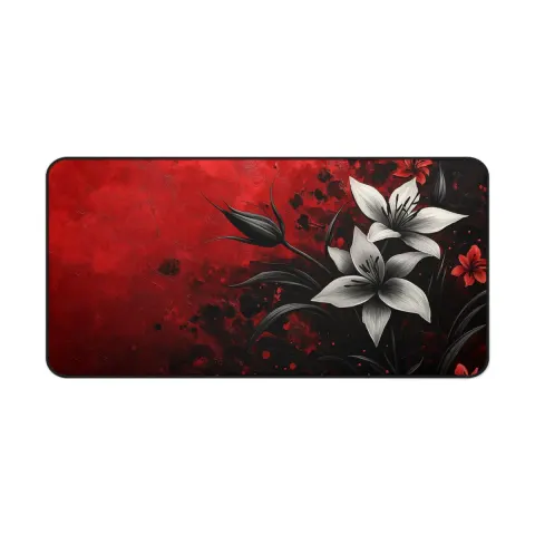 Gothic Spider Lilies Countertop Mat: Unique Coffee Bar Decor Counter Mat, view 3