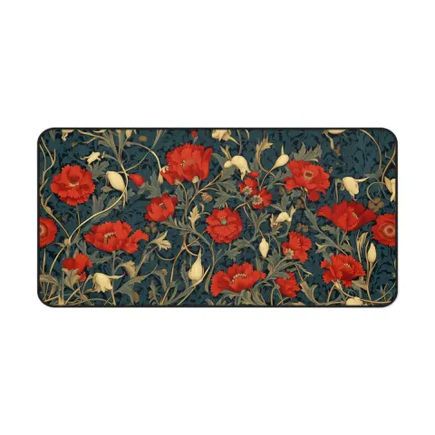 Medieval Floral Tapestry Style Art Counter Mat, view 3