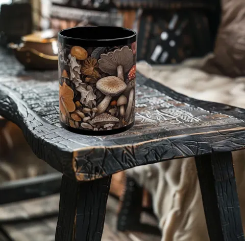 Botanical Mushroom Ceramic Mug