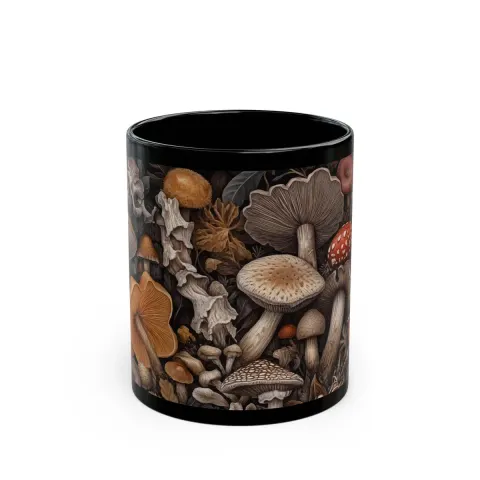 Botanical Mushroom Ceramic Mug, view 2