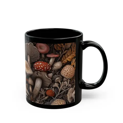 Botanical Mushroom Ceramic Mug, view 3