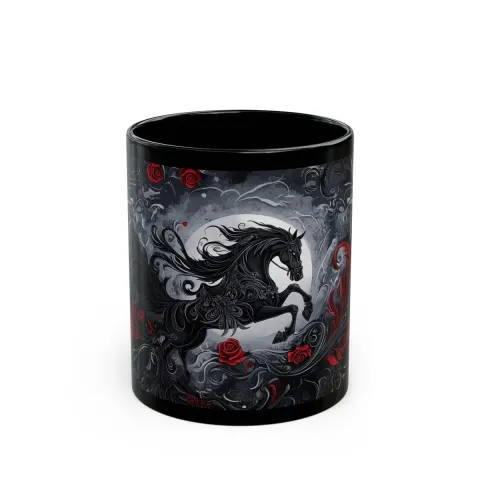 Black Horse Mug, view 2