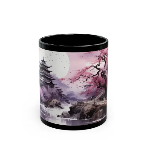 Blossom Temple at Dusk Mug, view 2