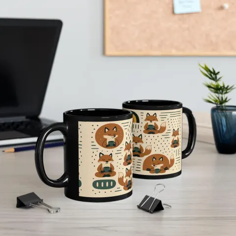 Cozy Fox Coffee Mug, view 3