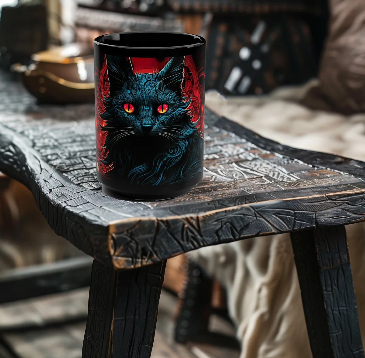 Cryptic Feline Mug