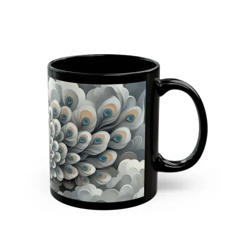Artisan Peacock Mug, view 3