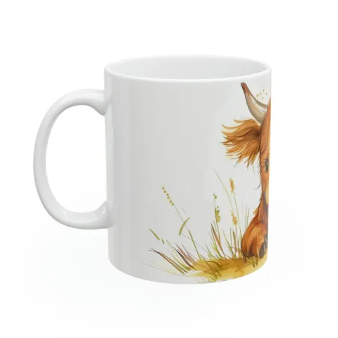 Baby Highland Cow Coffee Mug, view 2
