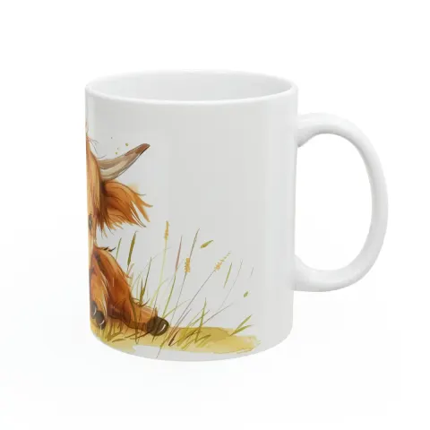 Baby Highland Cow Coffee Mug, view 3