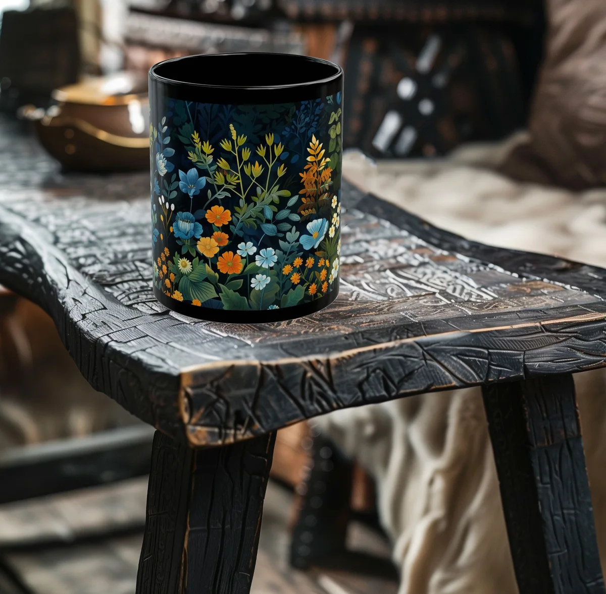 Botanical Flower Coffee Mug
