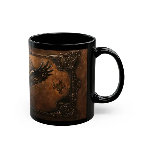 Fantasy Rune Owl Coffee Mug, view 3