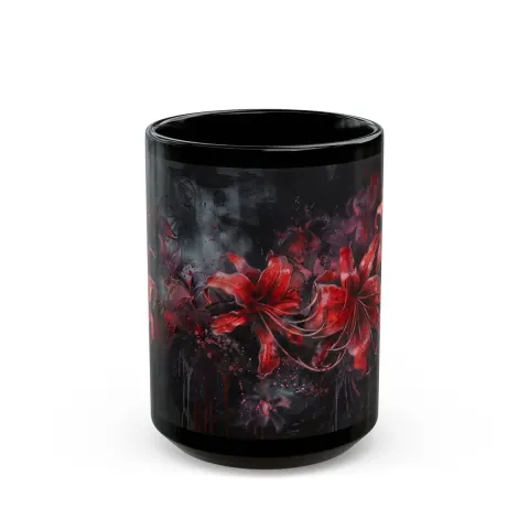 Gothic Red Spider Lily Mug, view 2