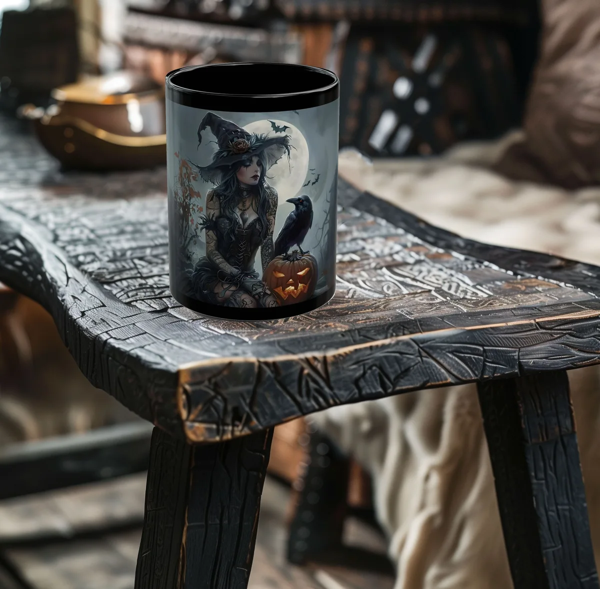 Gray Witch Coffee Mug