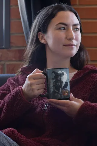 Gray Witch Coffee Mug, view 2