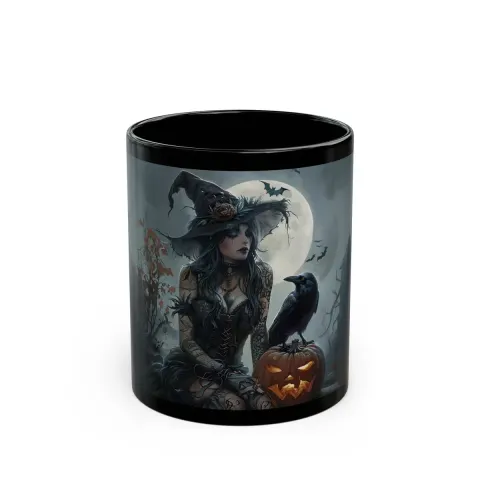 Gray Witch Coffee Mug, view 3