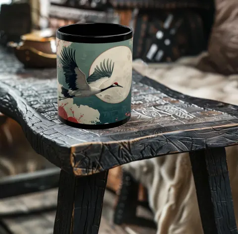 Japanese Crane Mug