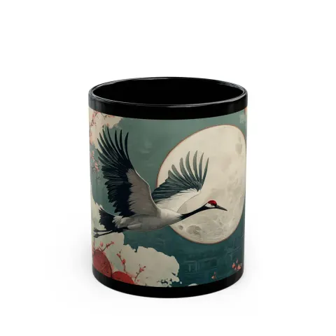 Japanese Crane Mug, view 2