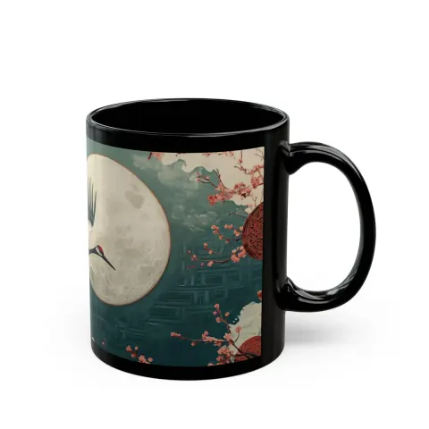 Japanese Crane Mug, view 3