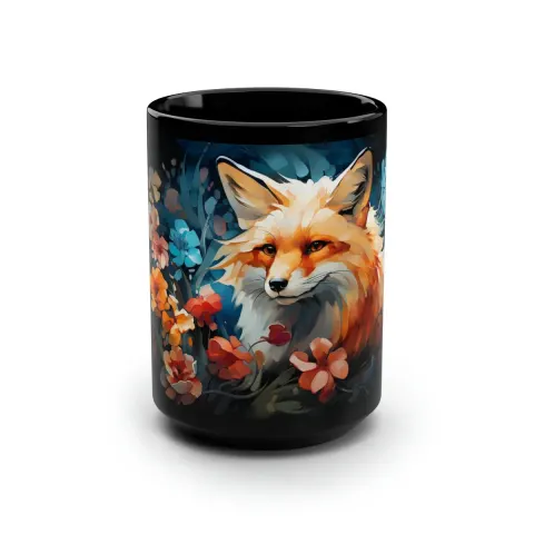 Japanese Fox Mug, view 2
