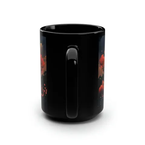 Japanese Sakura Moon Coffee Mug, view 3