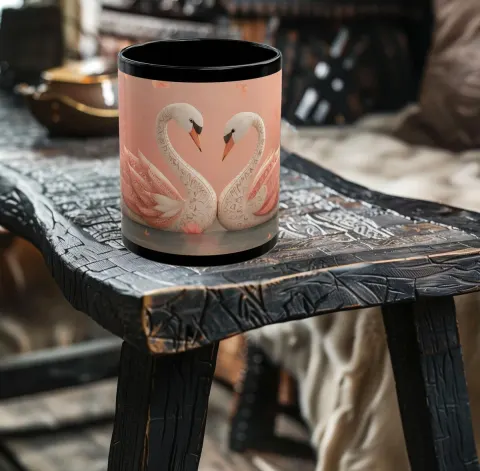 Kawaii Swans Coffee Mug