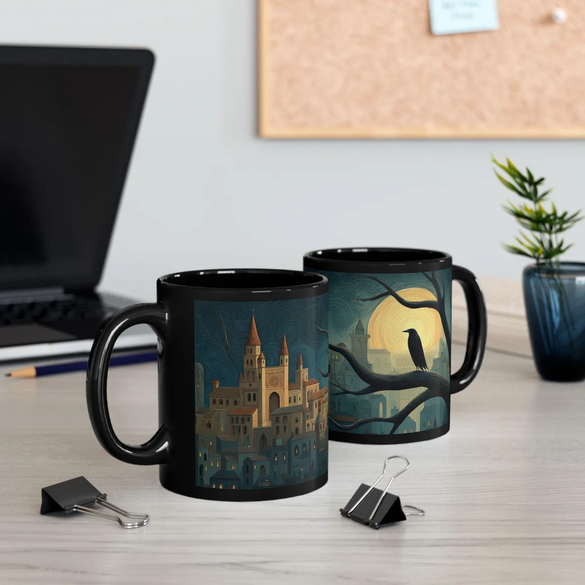 Raven Moon Coffee Mug