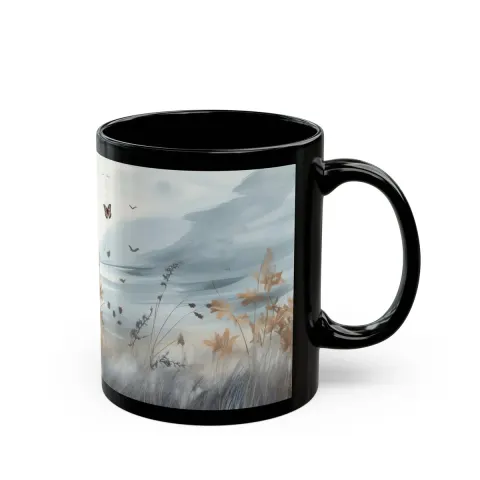 Washed Watercolor Highland Cow Mug, view 3