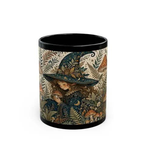 Whimsical Forest Witch Mug, view 2
