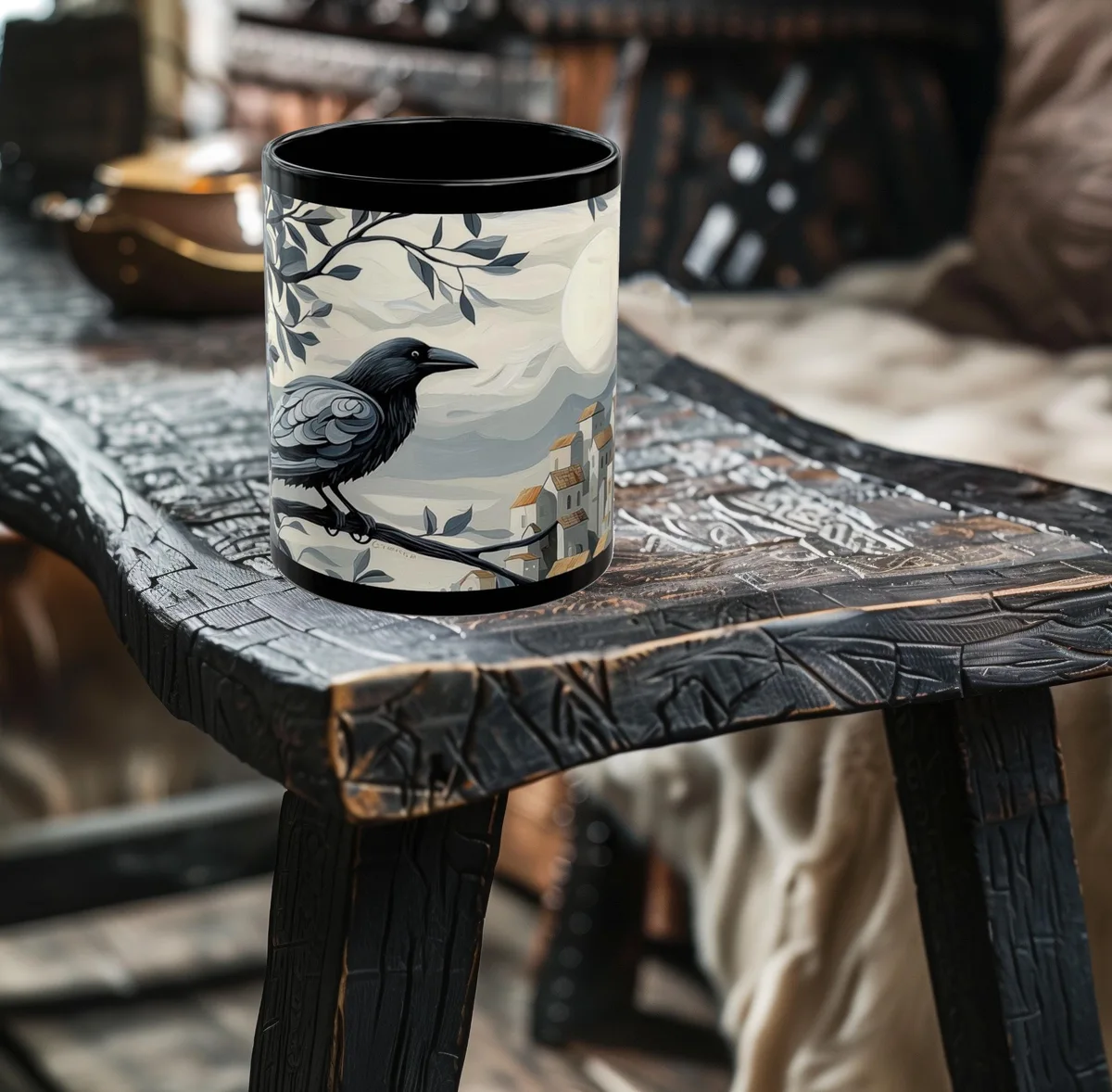 Whispering Raven Watch Mug