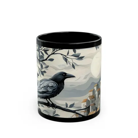 Whispering Raven Watch Mug, view 2