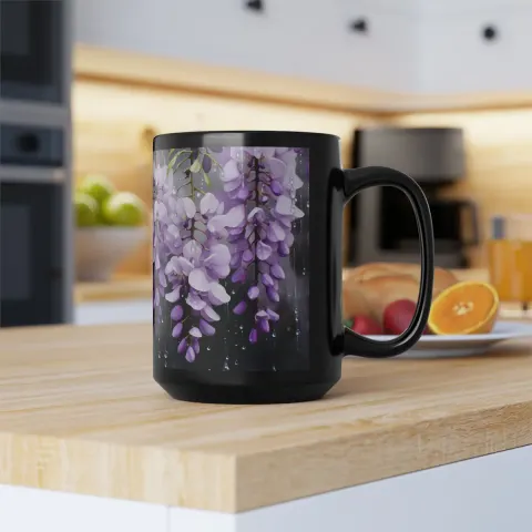 Wisteria in the Rain Coffee Mug, view 2