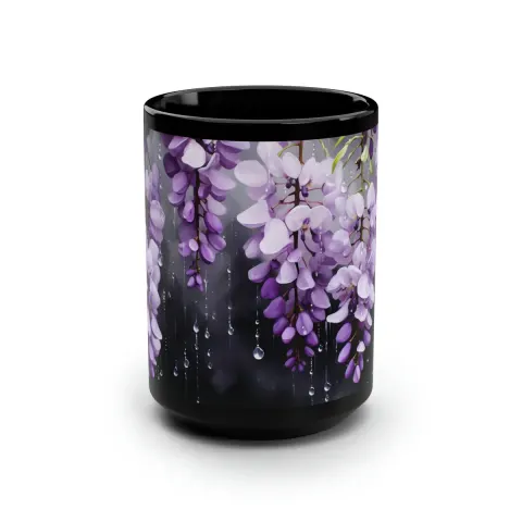 Wisteria in the Rain Coffee Mug, view 3
