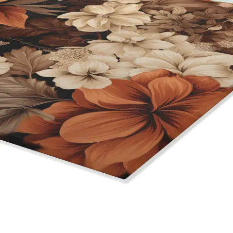 Boho Earth Tone Old World Floral Cutting Board, view 3