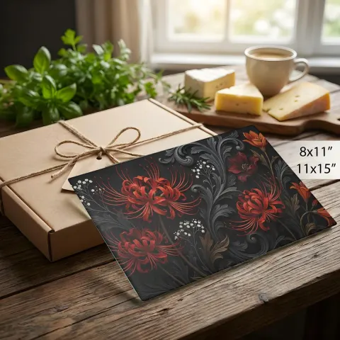 Dark Floral Cutting Board, view 2