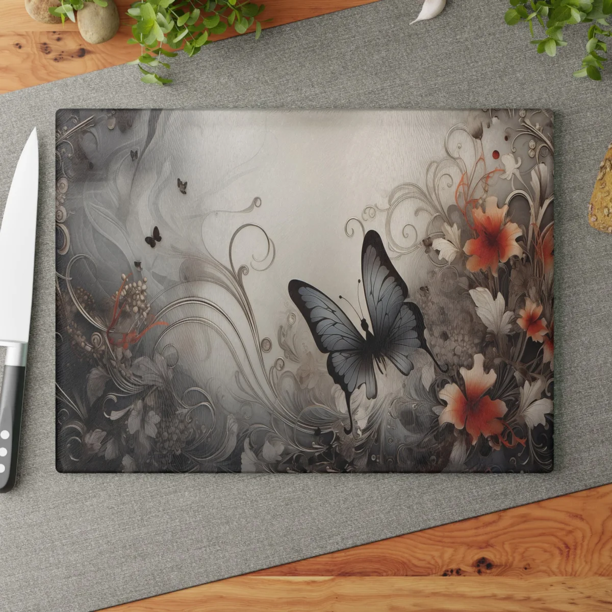 Frosted Elegance Cutting Board