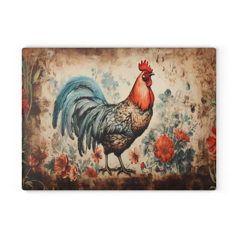 Modern Farmhouse Rooster Cutting Board, view 3