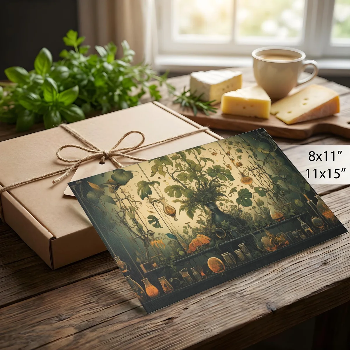 Witchy Botanical Plants and Potions Chopping Board Cutting Board