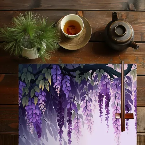 Purple Wisteria Placemats, view 2