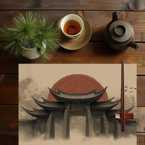 Japan Tori Gate Dining Placemat