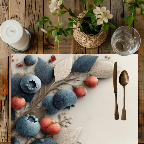 Blueberry Art Placemat