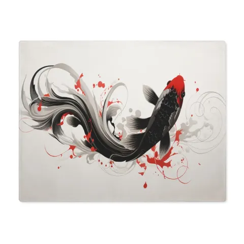 Elevate Your Dining Experience with Japanese Koi Fish Placemats, view 3